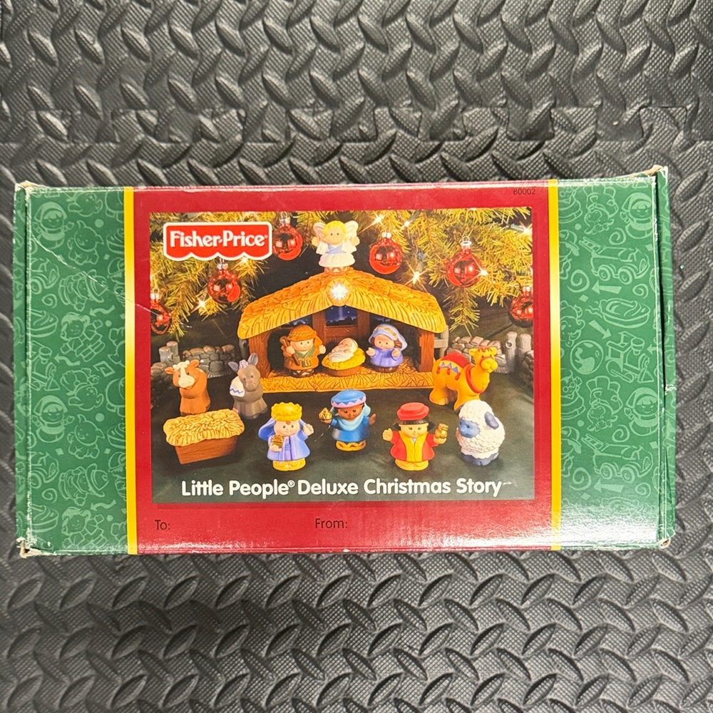 Fisher-Price Little People Christmas Story Set - Blue, Yellow, Orange